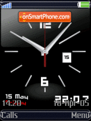 Black Clock 2 tema screenshot