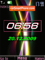 Clock, date, anim tema screenshot