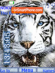 Capture d'écran Winter Tiger thème