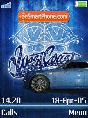 Westcoast Blue tema screenshot