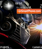 Capture d'écran Optimus Prime thème