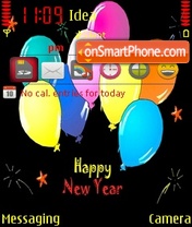 Happy New Year es el tema de pantalla