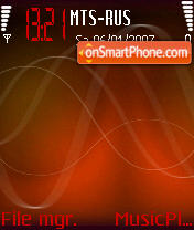 Red Music Edition tema screenshot