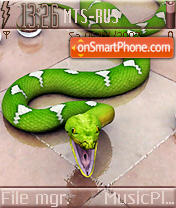 Green Snake tema screenshot