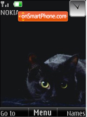 Скриншот темы Black cats 12 pictures
