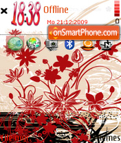 Floral 05 tema screenshot