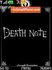 Death Note tema screenshot