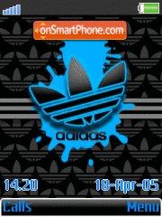 Capture d'écran Adidas Blue Splat thème