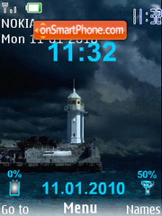 Swf clock water theme screenshot