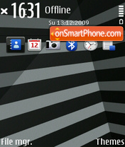 Stripes Black tema screenshot