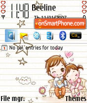 Cutelove theme screenshot