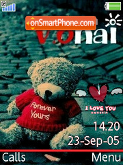 Swf Teddy Clock tema screenshot