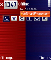Biru V1 tema screenshot