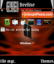 XP es el tema de pantalla