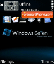 Capture d'écran Window Seven thème