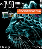 Neon Tiger (Samsung Icon) theme screenshot