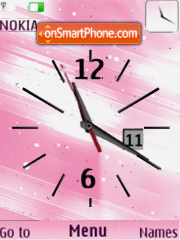 Analog clock, animation es el tema de pantalla