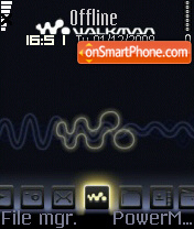 Walkman With Font theme screenshot