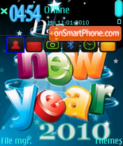 New Year 2010 02 es el tema de pantalla