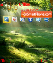 Forest 01 tema screenshot