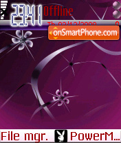 Purple Design tema screenshot
