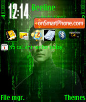 Matrix es el tema de pantalla