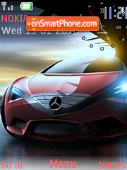 Mercedes Clock tema screenshot