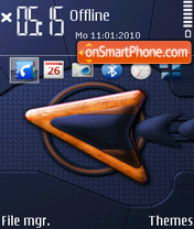 Orange Sign theme screenshot