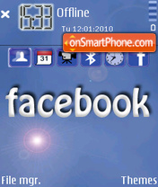 Facebook tema screenshot