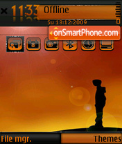 Capture d'écran Red sky fp1 thème