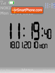 Swf clock tema screenshot