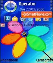 Rainbo flower theme screenshot