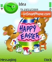 Happy Easter es el tema de pantalla