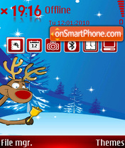 Ringing Reindeer tema screenshot