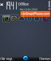 DarK Stripes 01 tema screenshot