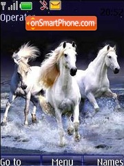 Скриншот темы White horses