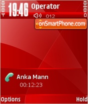 Red abstract full tema screenshot