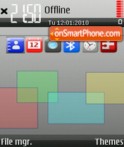 Capture d'écran Cubo thème