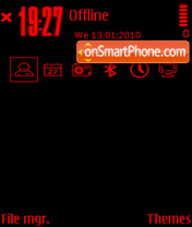 Black and red 03 tema screenshot