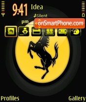 Скриншот темы Ferrari Logo