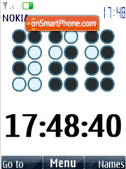 Clock, flash animation tema screenshot