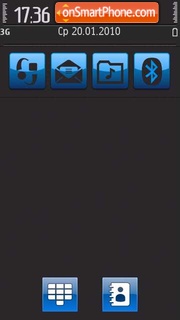 Ozone Blue tema screenshot