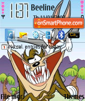 Taz Bugs theme screenshot