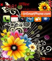 Abstrac Flower theme screenshot