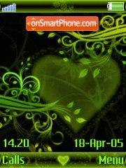 Green Love tema screenshot