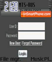 Login es el tema de pantalla