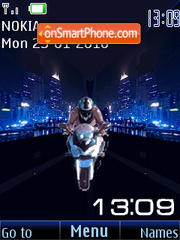 Lonely biker(swf2.0) tema screenshot