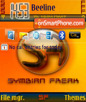 Symbian Freak es el tema de pantalla