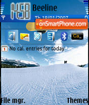 Snowboard theme screenshot