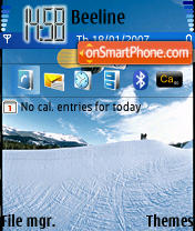 Snowboard es el tema de pantalla